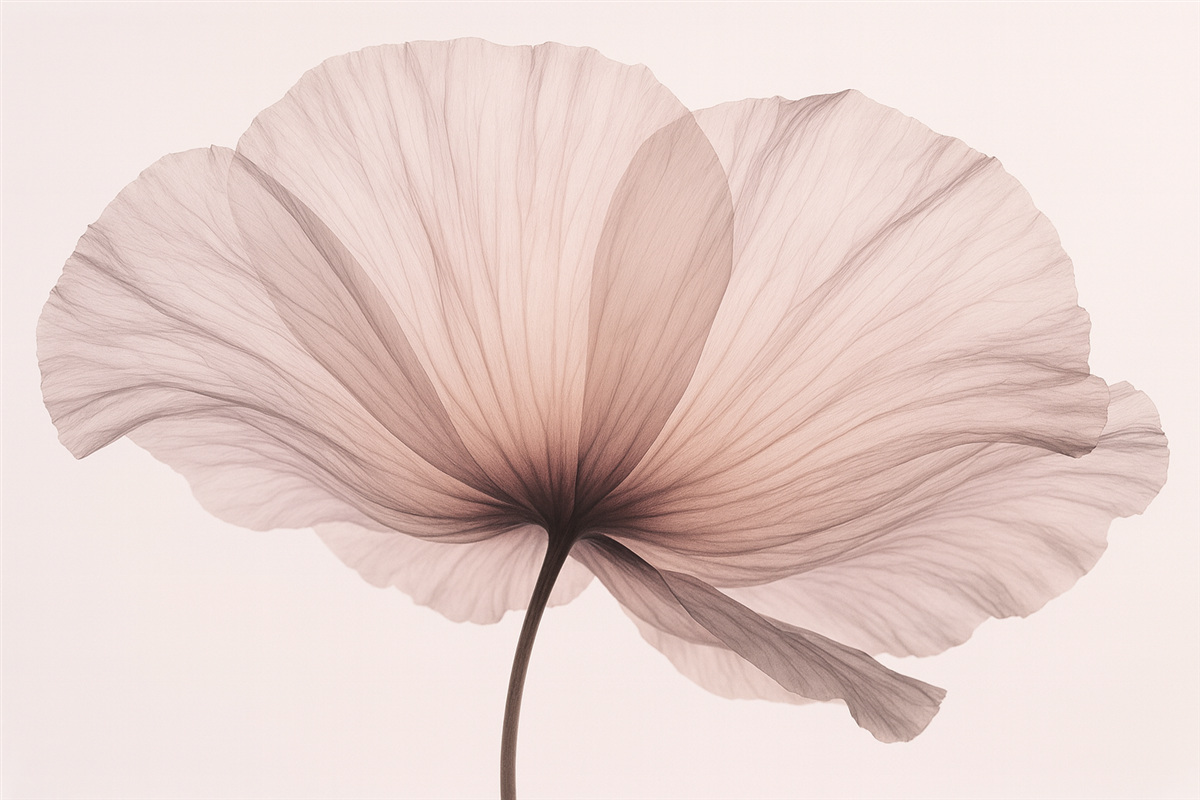 Fototapeta Subtelny różowy kwiatek.