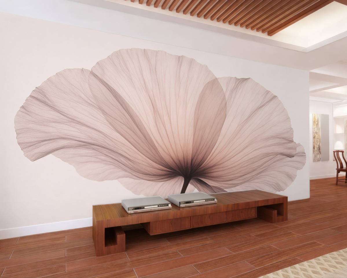 Fototapeta Subtelny różowy kwiatek.