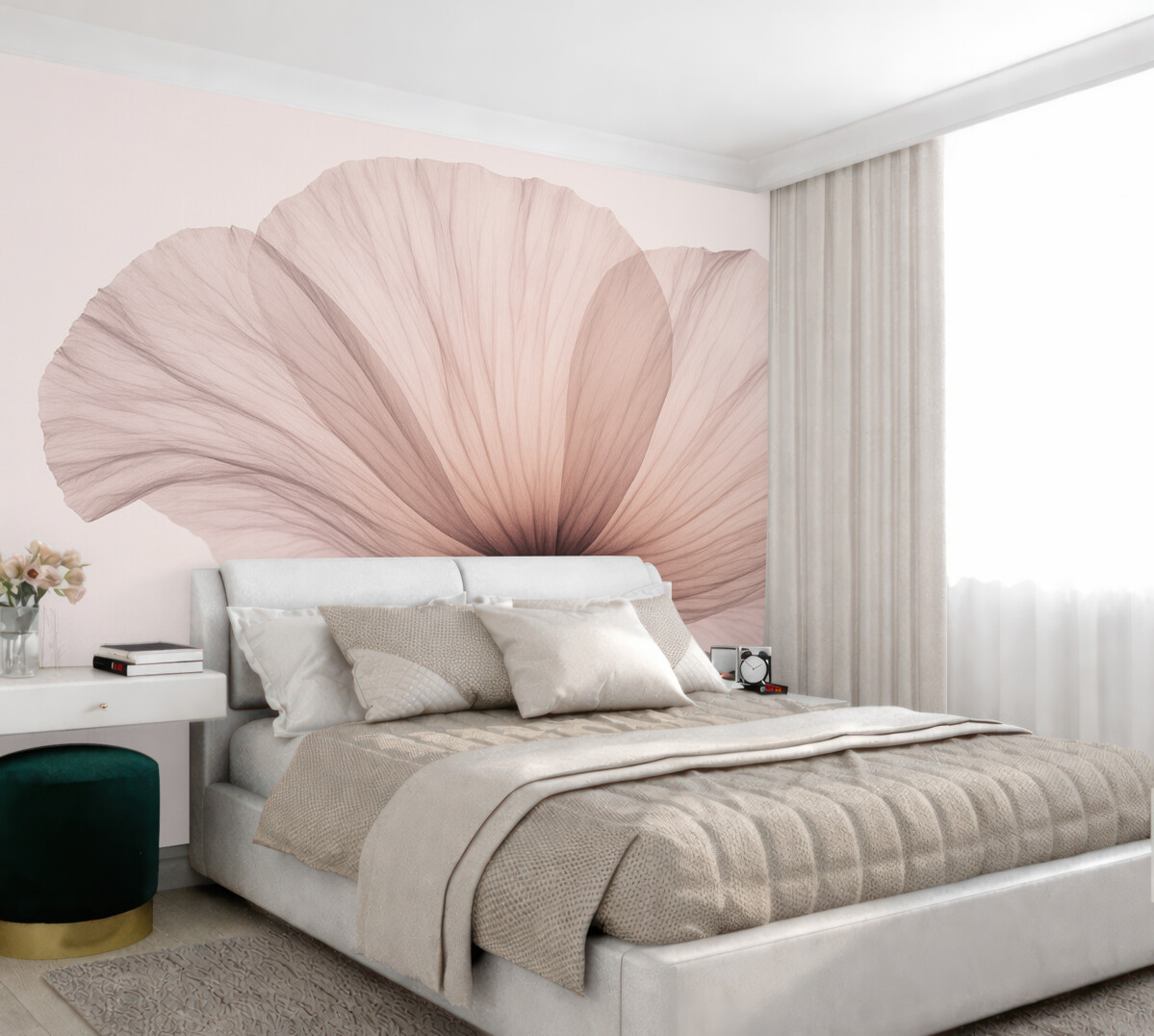 Fototapeta Subtelny różowy kwiatek.