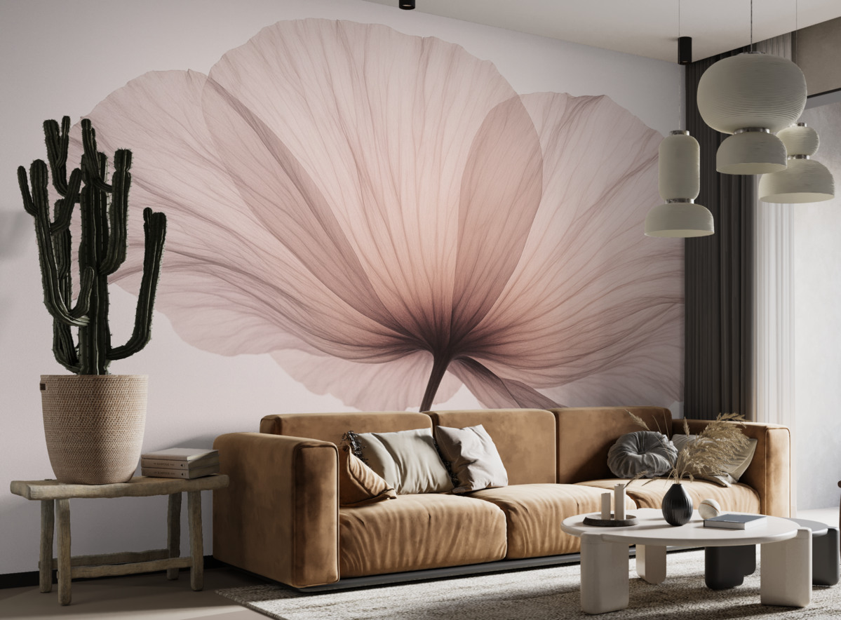 Fototapeta Subtelny różowy kwiatek.