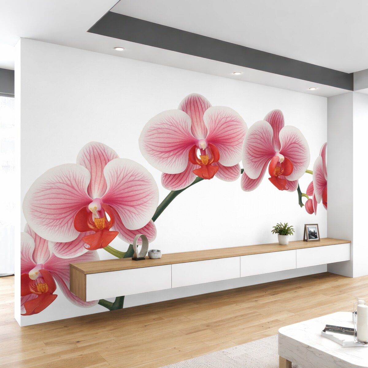 Fototapeta Gałąź kwiatu orchidei.