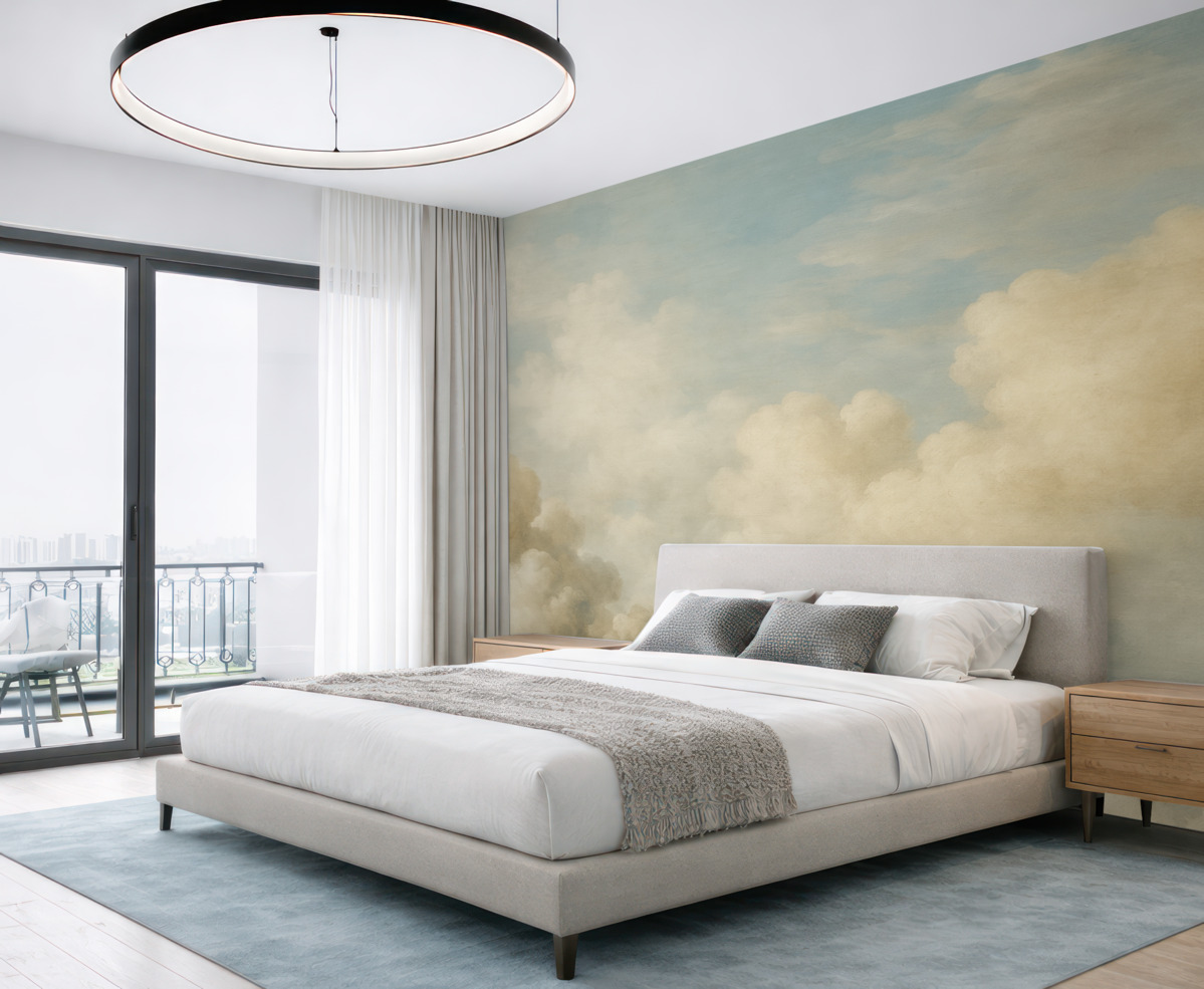 Fototapeta Zasłonięte chmury niebo.