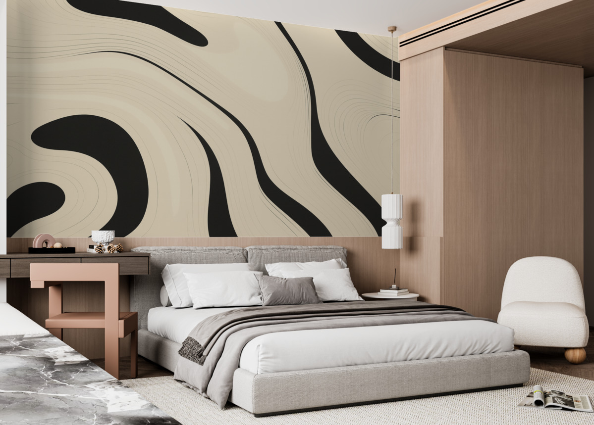 Fototapeta Abstrakcyjna forma graficzna w minimalistycznym designie.