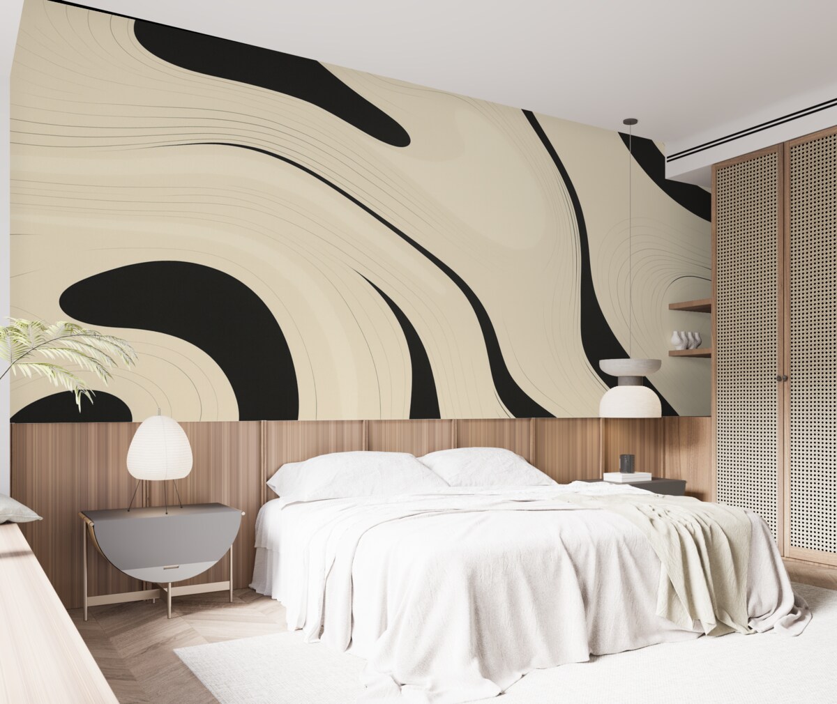 Fototapeta Abstrakcyjna forma graficzna w minimalistycznym designie.