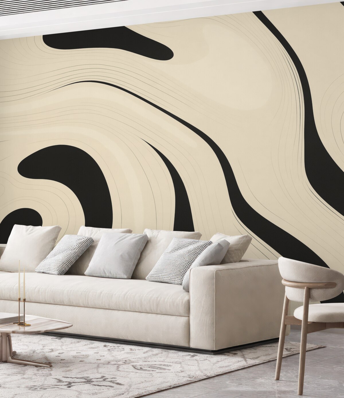 Fototapeta Abstrakcyjna forma graficzna w minimalistycznym designie.