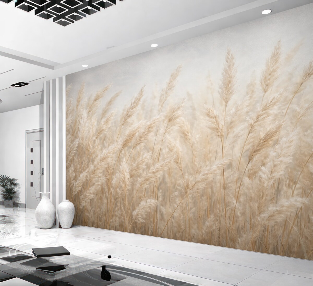 Fototapeta Kłoski na tle niebieskiego nieba.