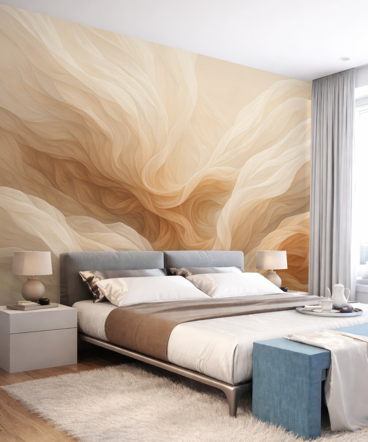 Fototapeta Abstrakcyjny koncept uniesionej tkanki.