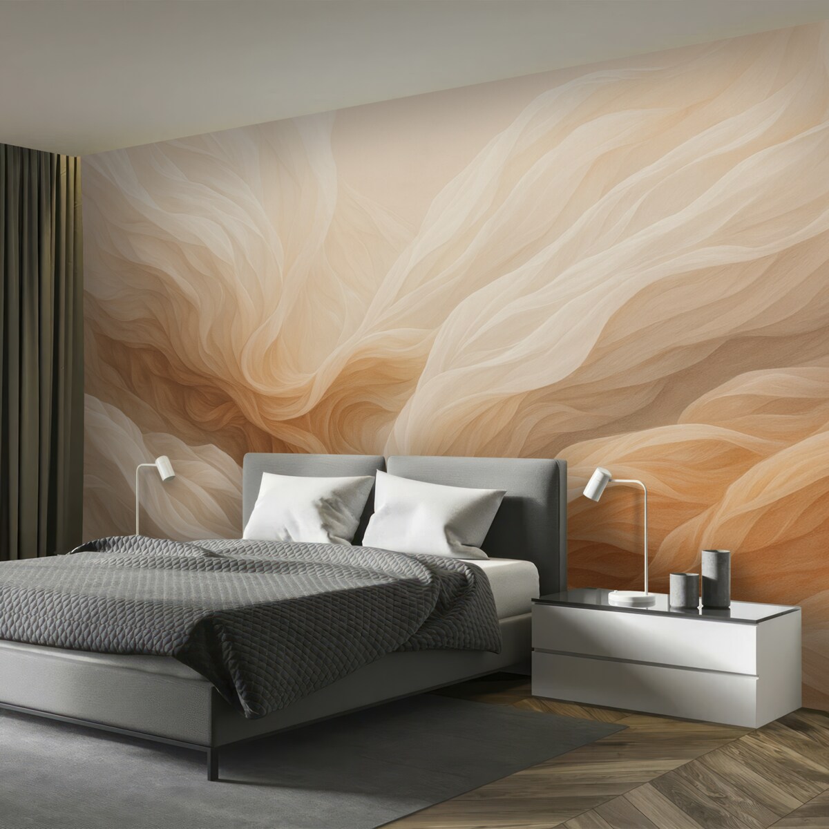 Fototapeta Abstrakcyjny koncept uniesionej tkanki.