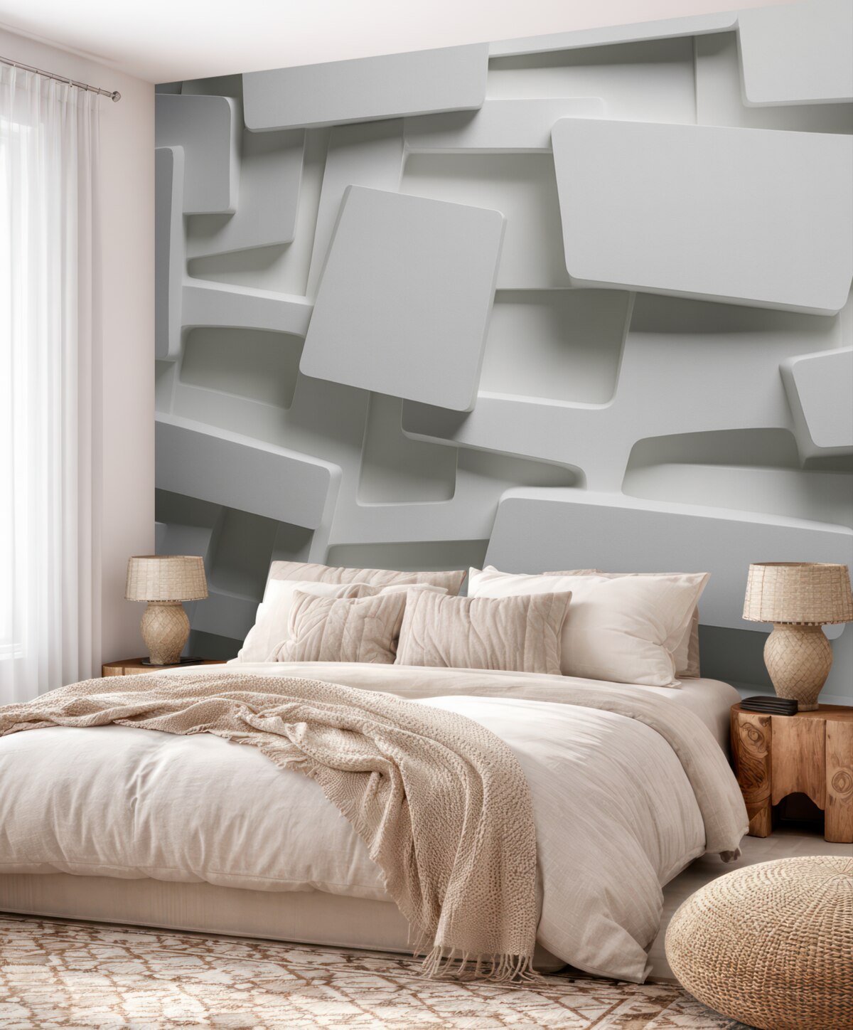 Fototapeta Wolumetryczne wypukłe kształty.