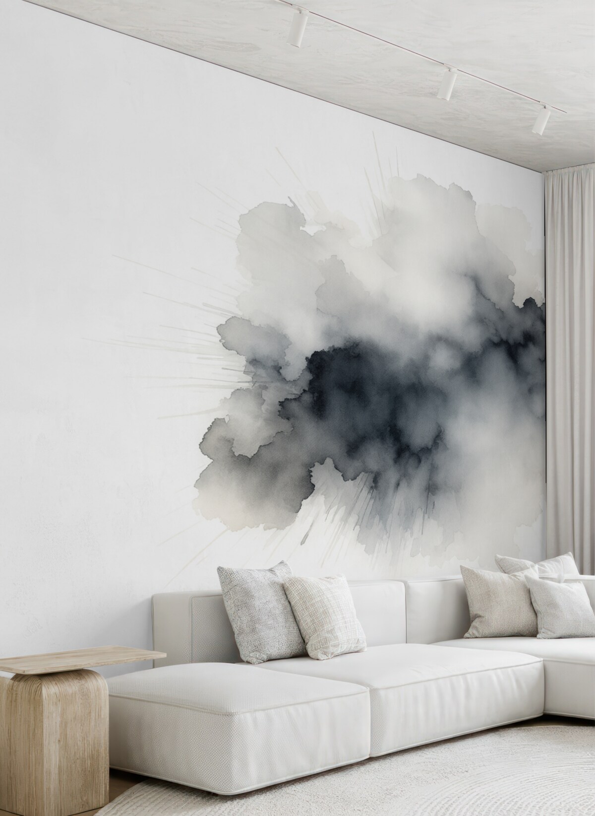 Fototapeta Plama przypominająca akwarelę.