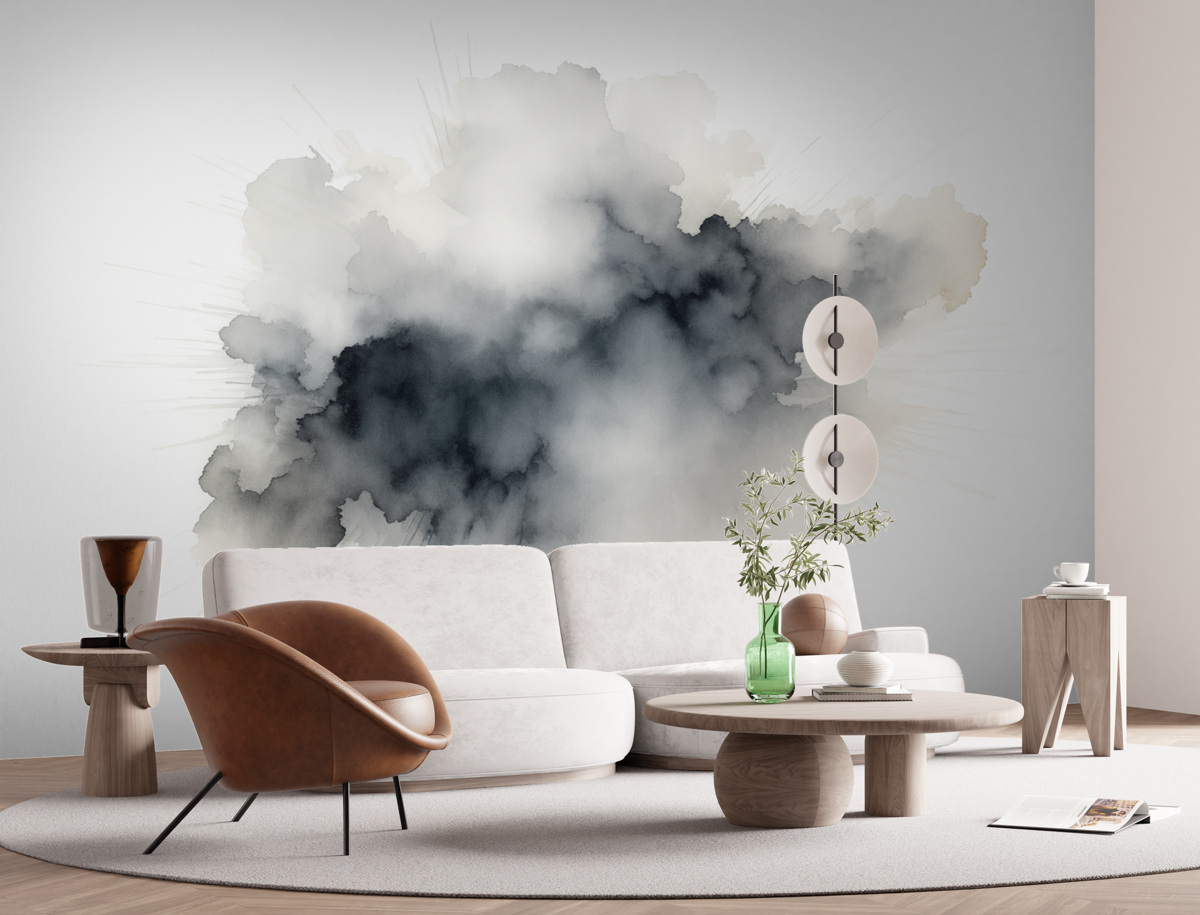 Fototapeta Plama przypominająca akwarelę.