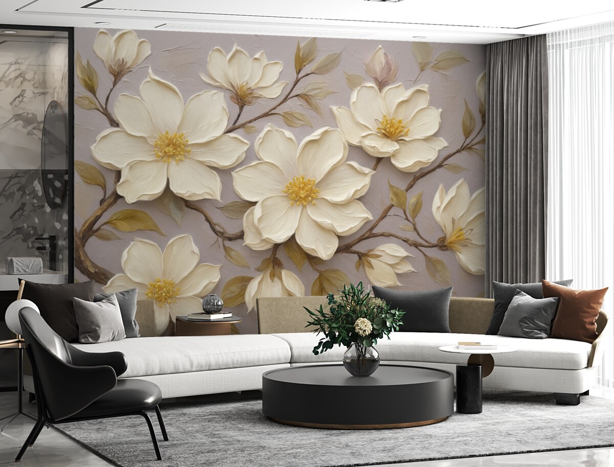 Fototapeta Obraz naśladujący kwiaty.