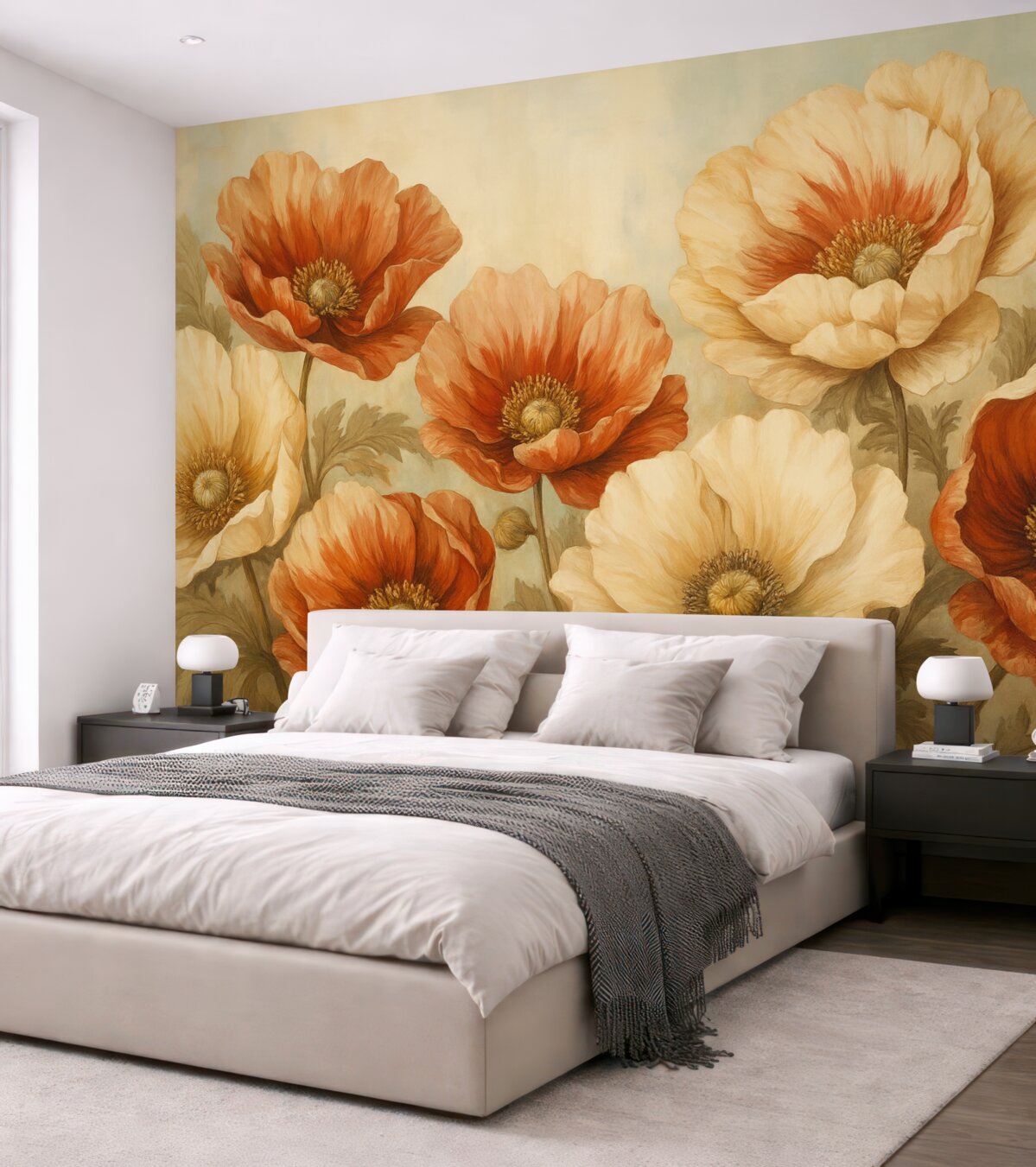 Fototapeta Maki w stylu retro.