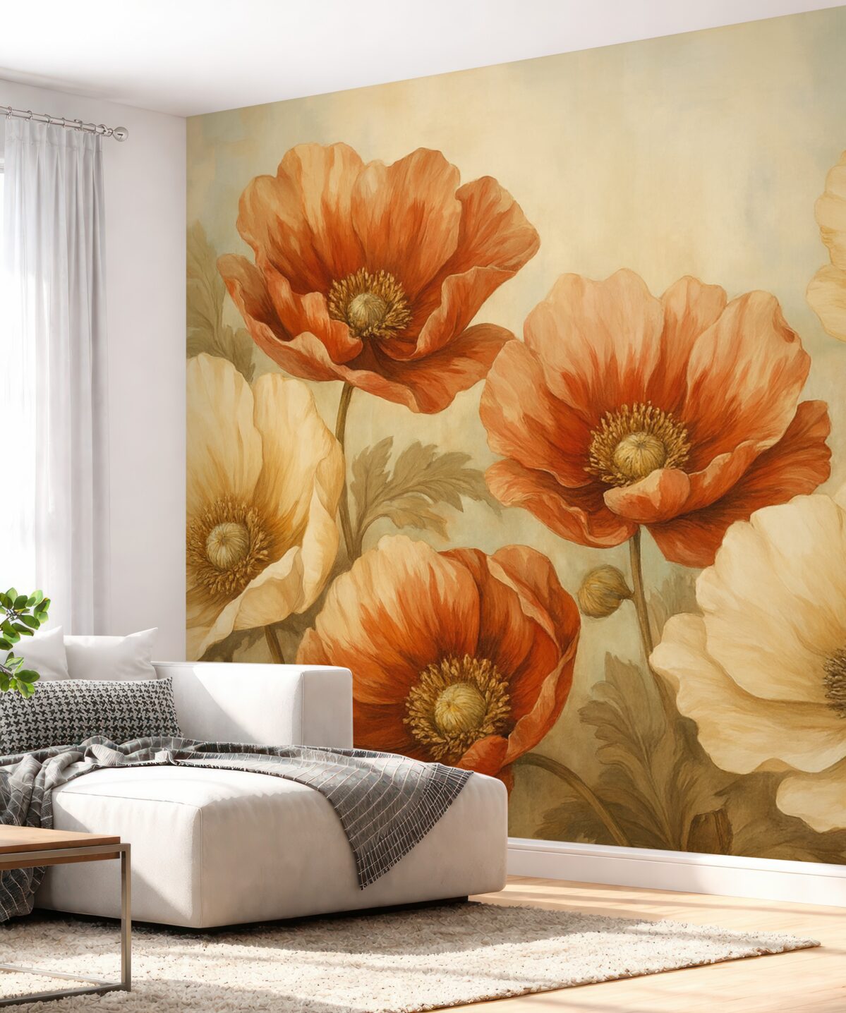 Fototapeta Maki w stylu retro.