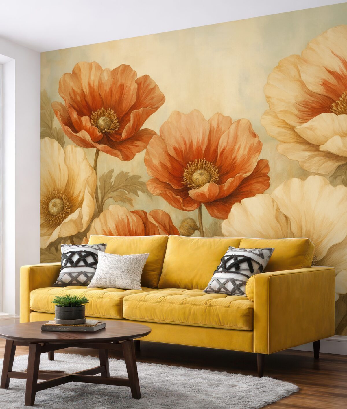 Fototapeta Maki w stylu retro.