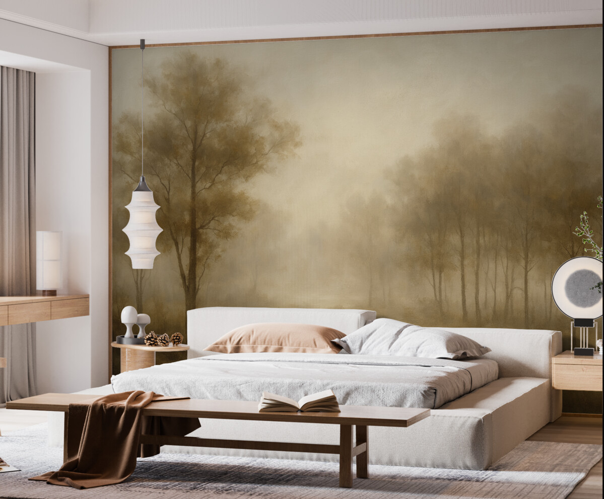 Fototapeta Abstrakcyjny las z efektem brązu.