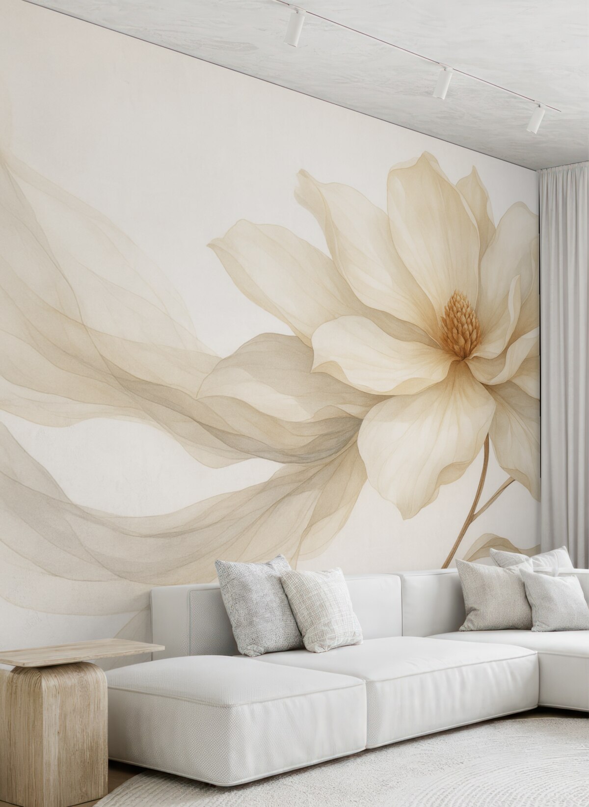 Fototapeta Stylowy kwiat w delikatnych odcieniach.