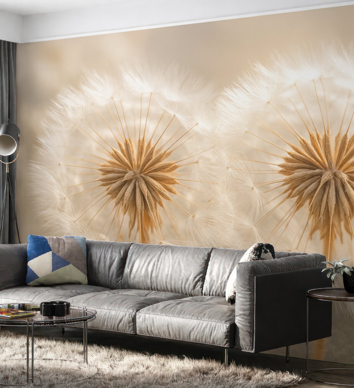 Fototapeta Subtelne mlecze i promienie słoneczne.