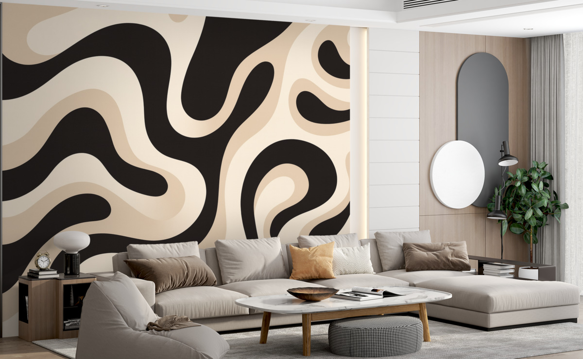 Fototapeta Abstrakcyjna aranżacja fal.