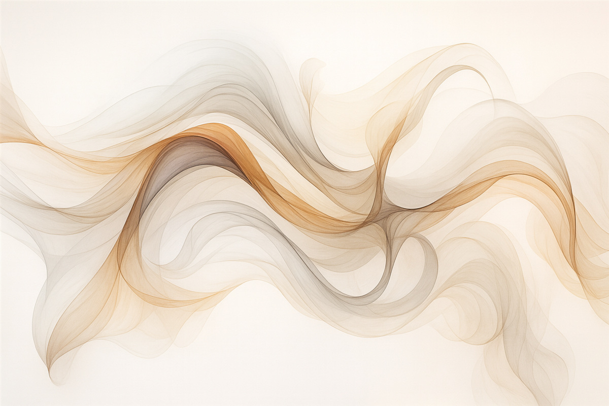 Fototapeta Abstrakcja z delikatnymi falami.