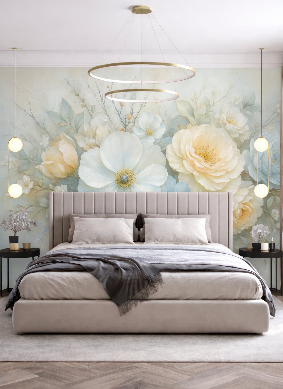 Fototapeta kompozycja florystyczna w stylu obrazów olejnych