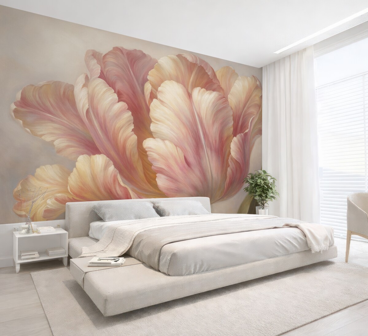 Fototapeta Ogromny kwiat tulipana.