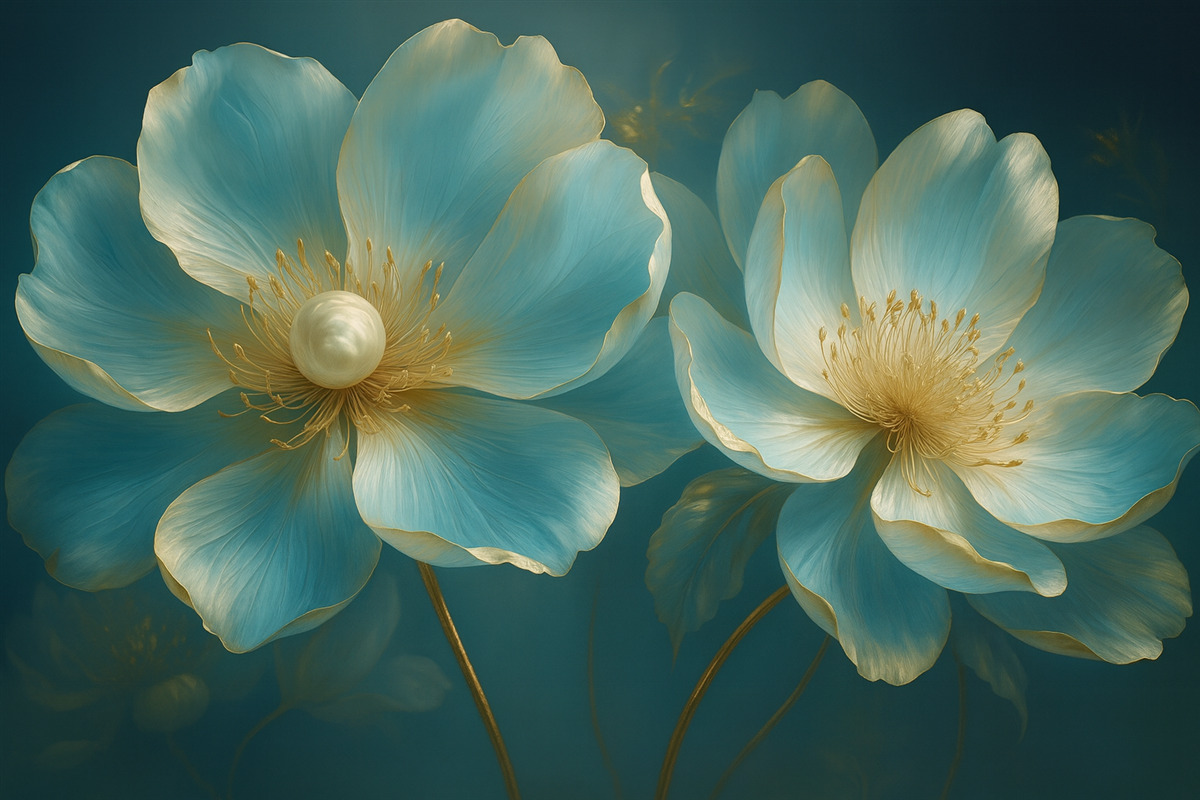 Fototapeta Subtelne bajkowe rośliny.