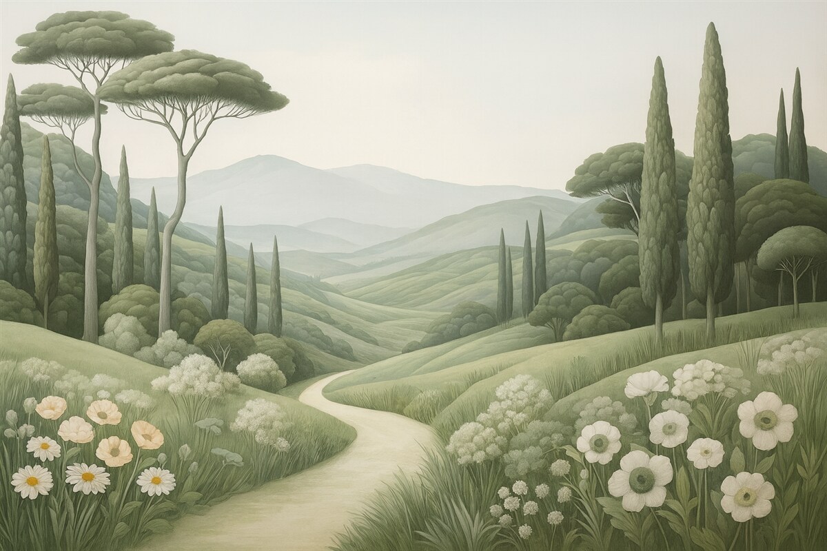 Fototapeta Krajobraz akwarelowy