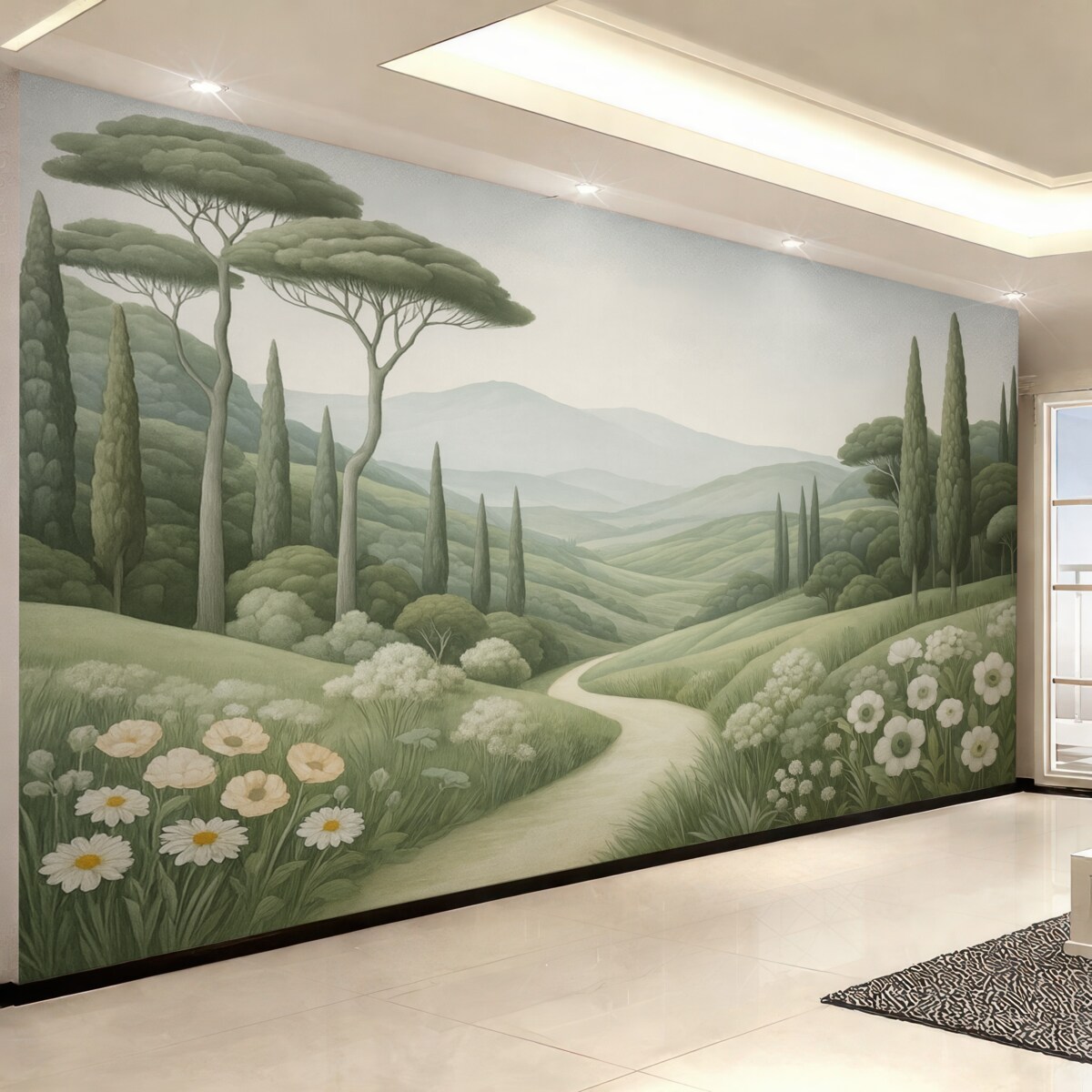 Fototapeta Krajobraz akwarelowy