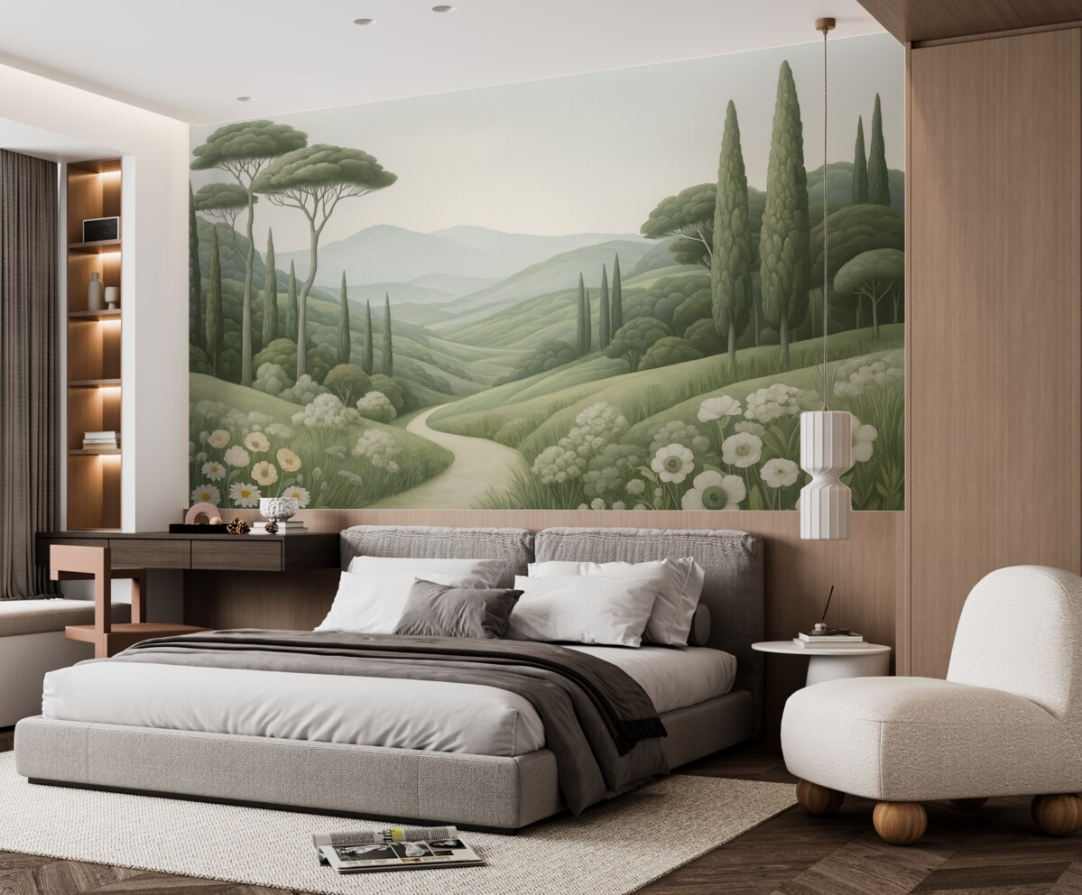 Fototapeta Krajobraz akwarelowy