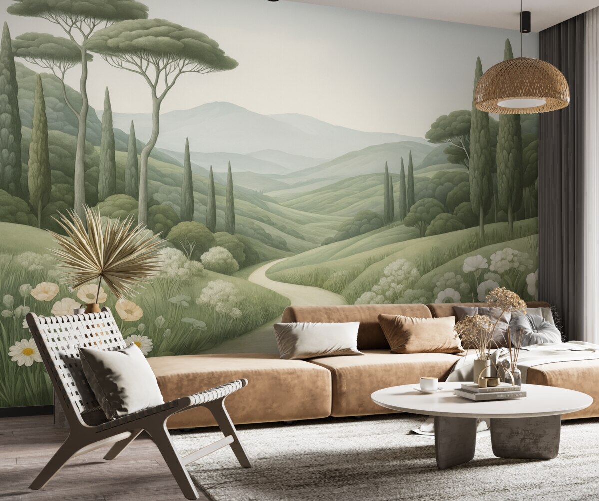 Fototapeta Krajobraz akwarelowy