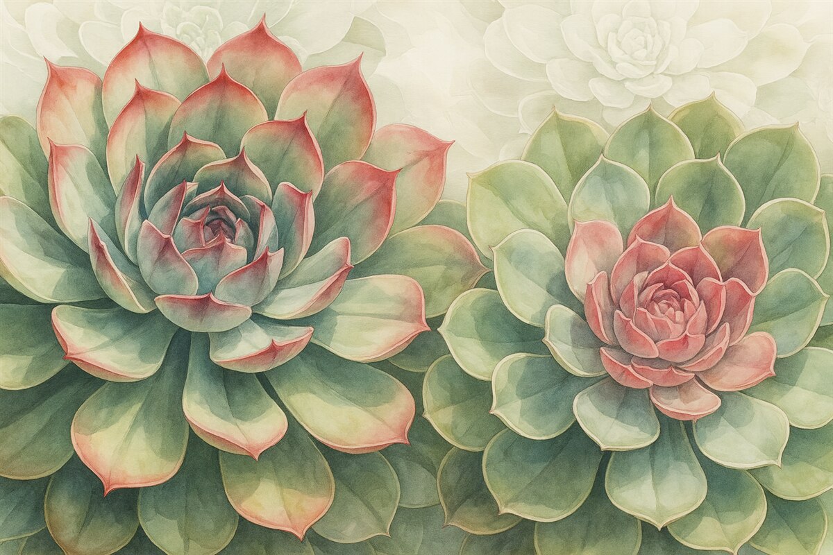 Fototapeta Sukulenty.