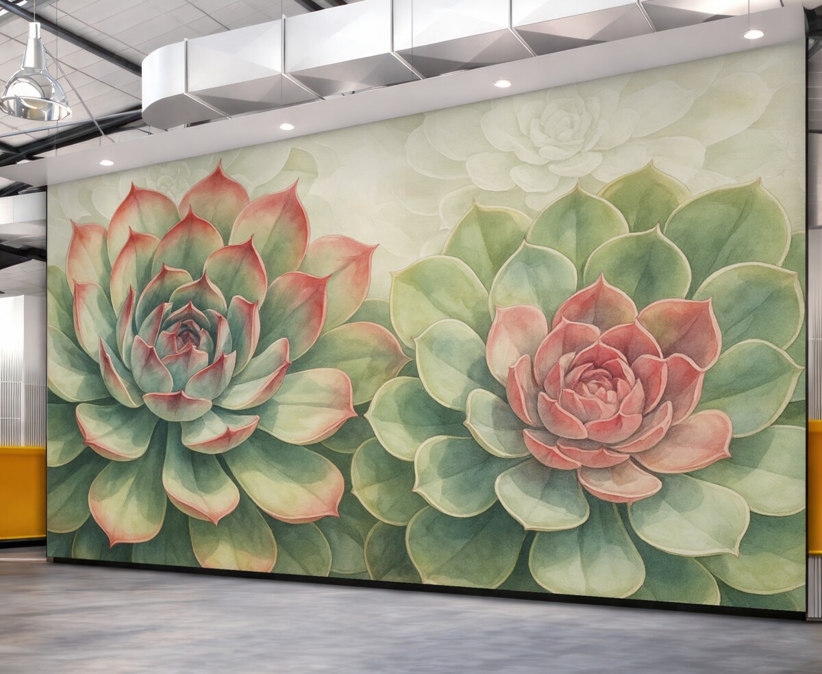 Fototapeta Sukulenty.