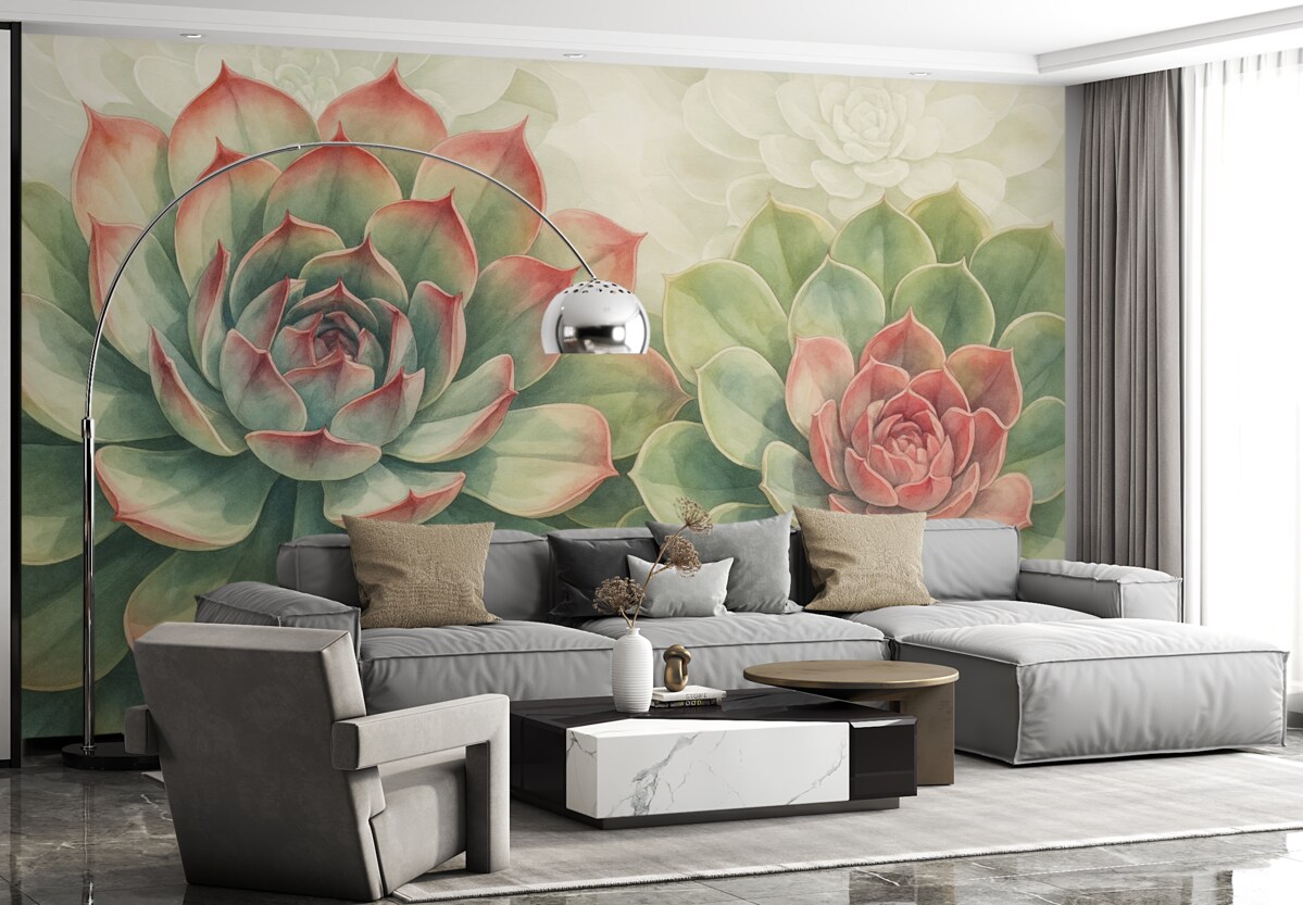 Fototapeta Sukulenty.