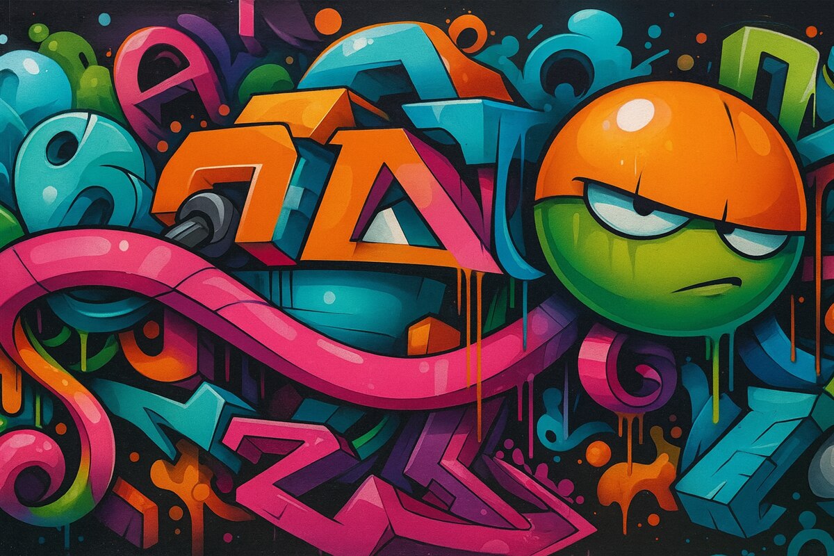 Fototapeta Kolorowe graffiti.