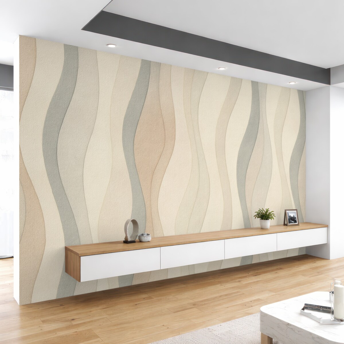 Fototapeta Pionowo skręcająca się pastelowa pościel.