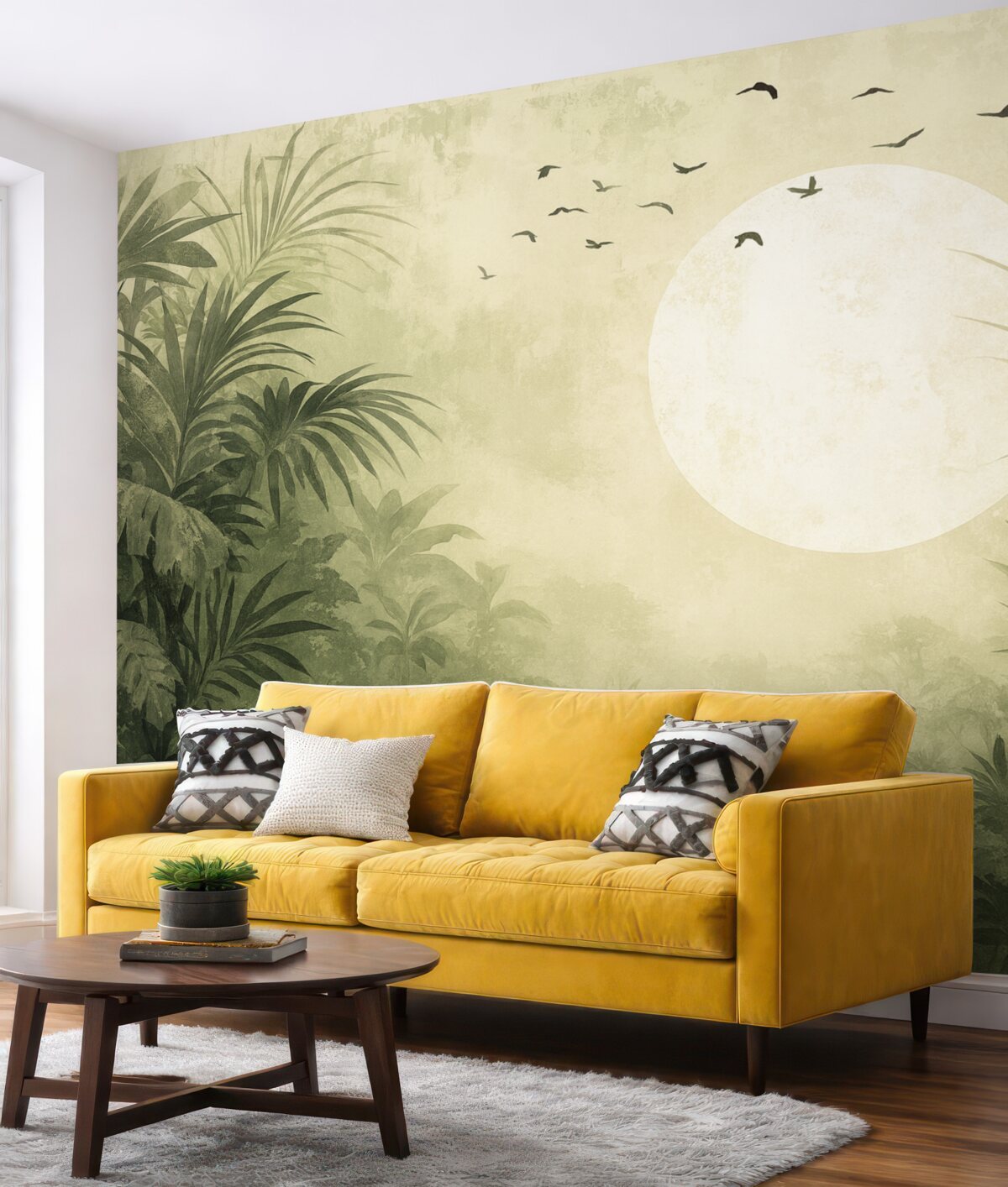 Fototapeta Zachód słońca w klimacie grunge.