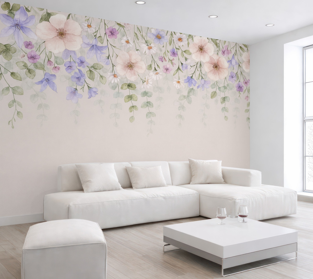 Fototapeta Rośliny i gałązki z wierzchu.