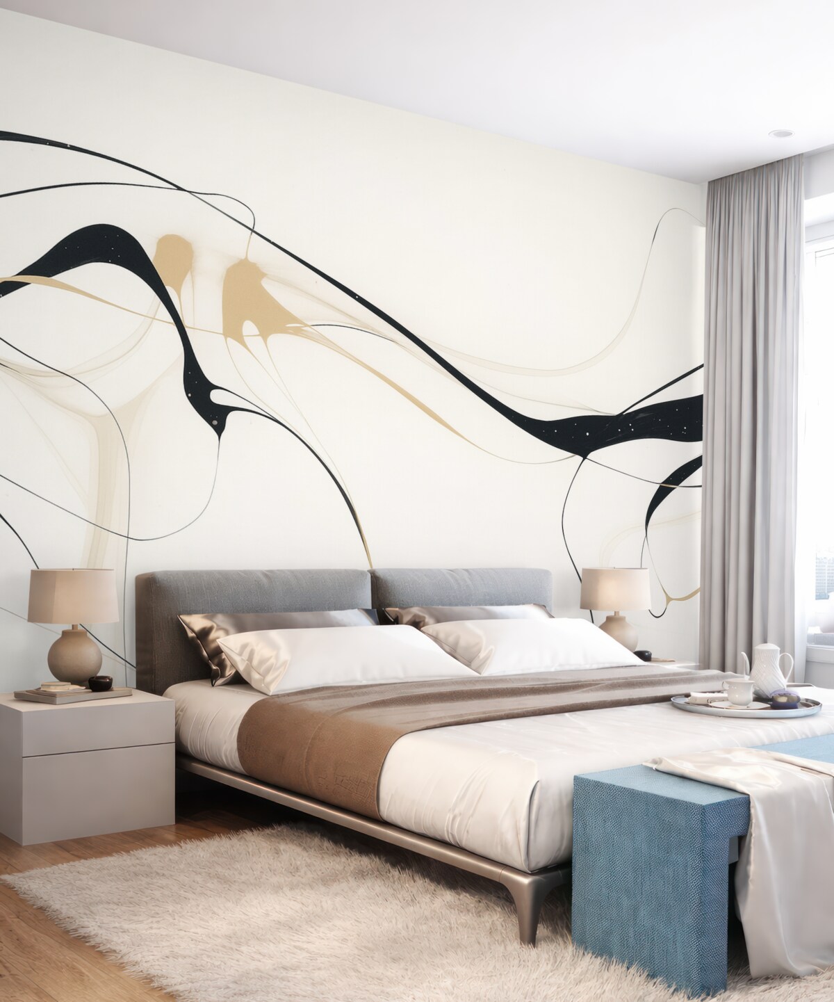 Fototapeta Abstrakcyjne szare pasy.