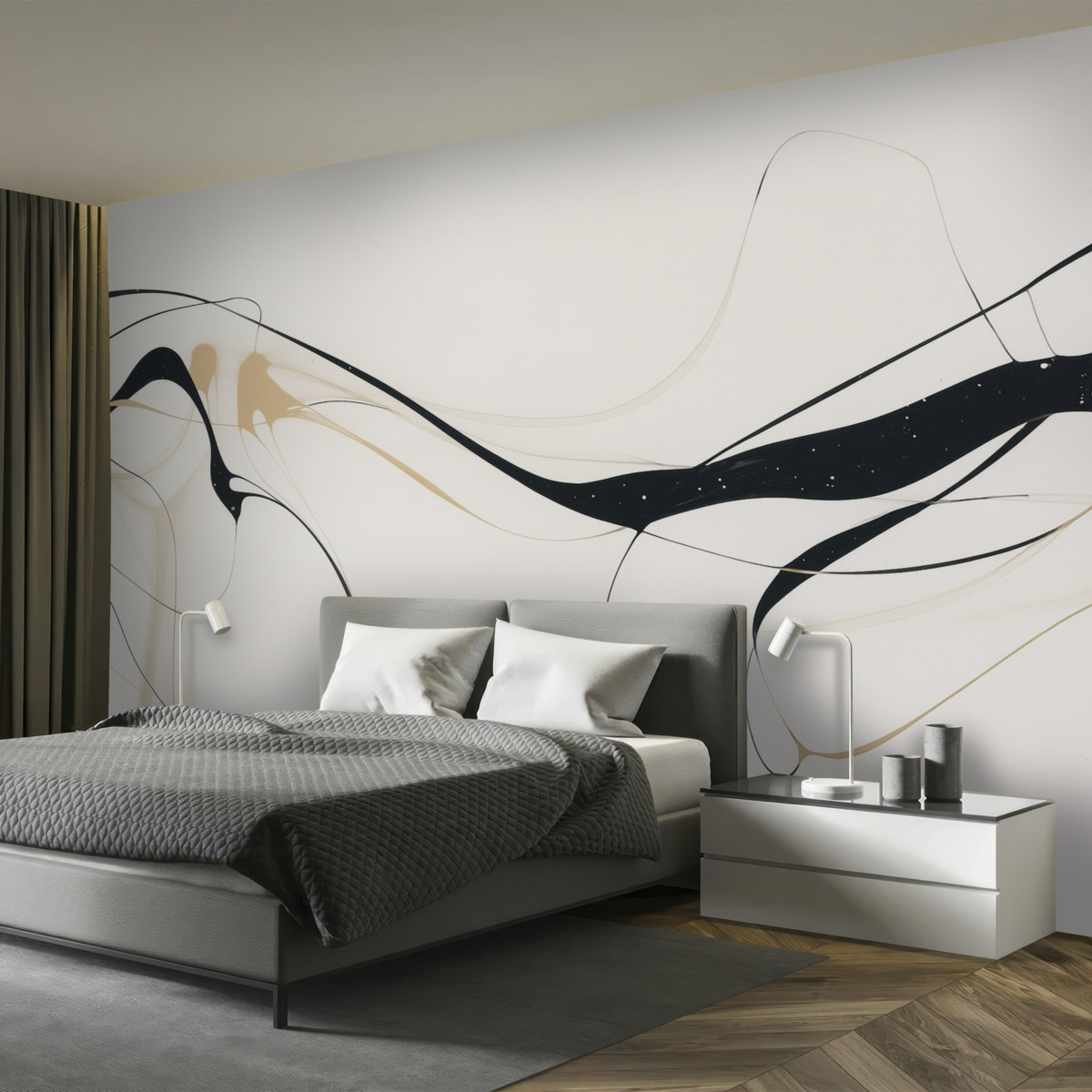 Fototapeta Abstrakcyjne szare pasy.