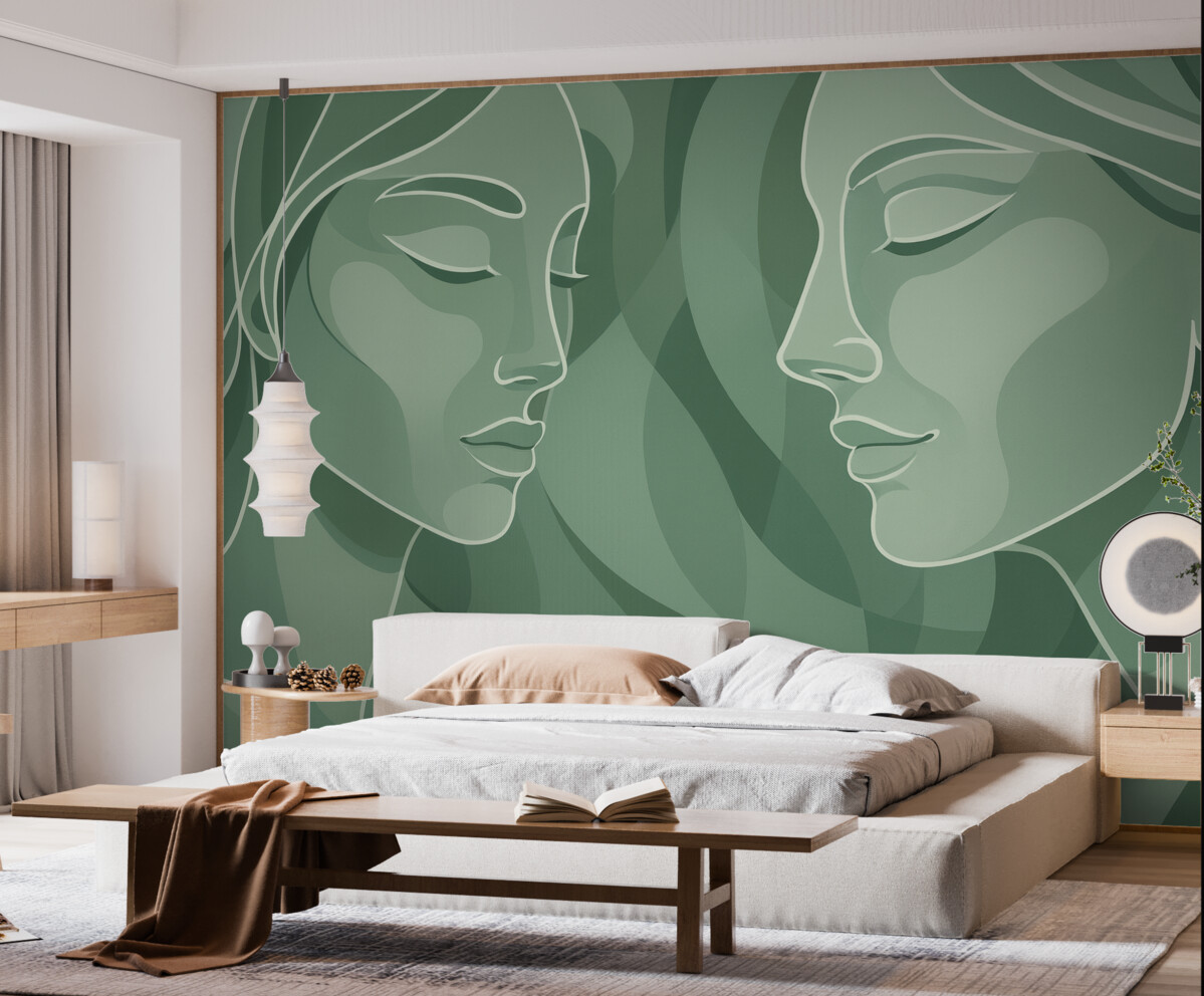 Fototapeta Abstrakcyjna twarz.