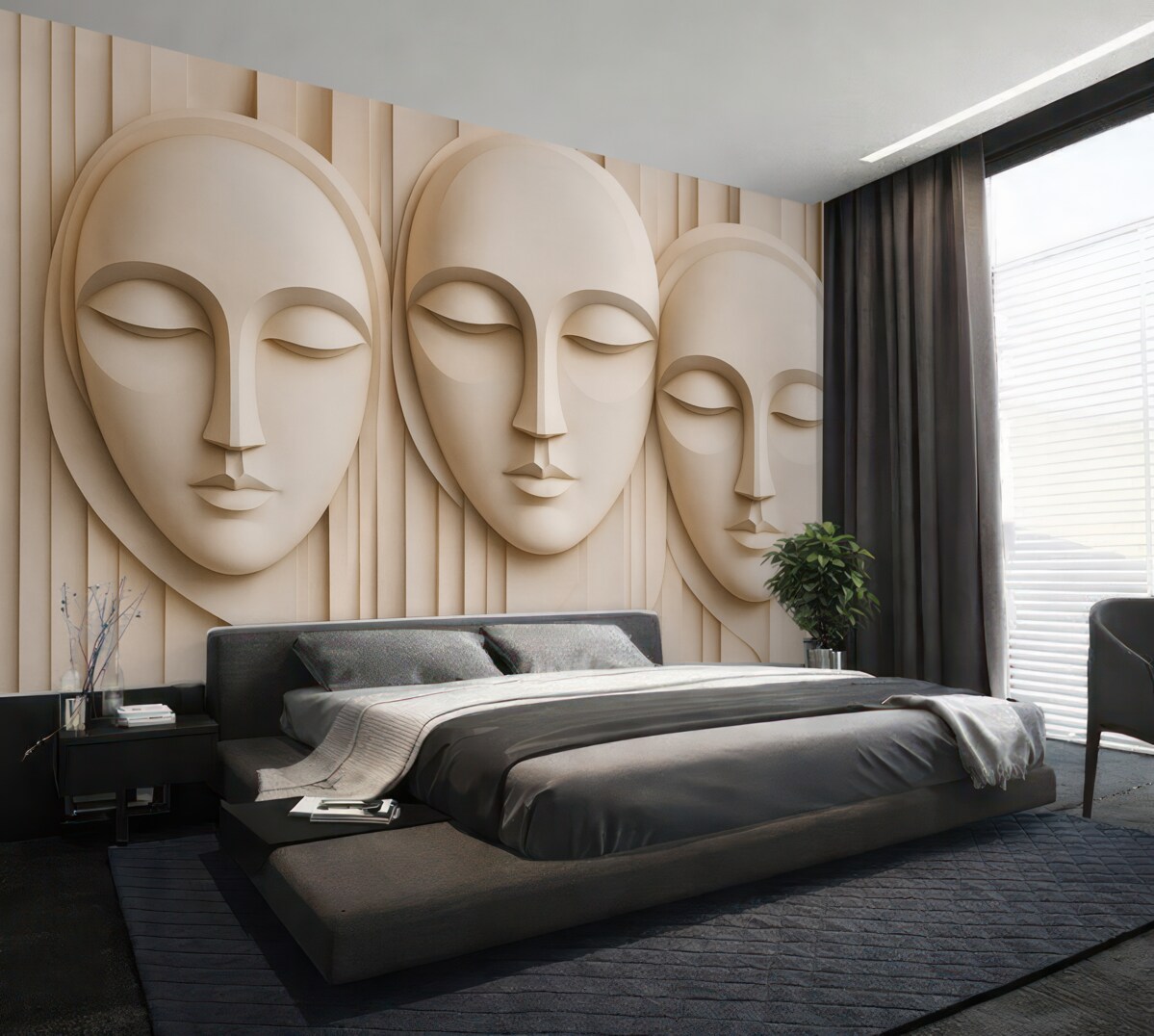 Fototapeta Abstrakcyjny wizerunek twarzy.