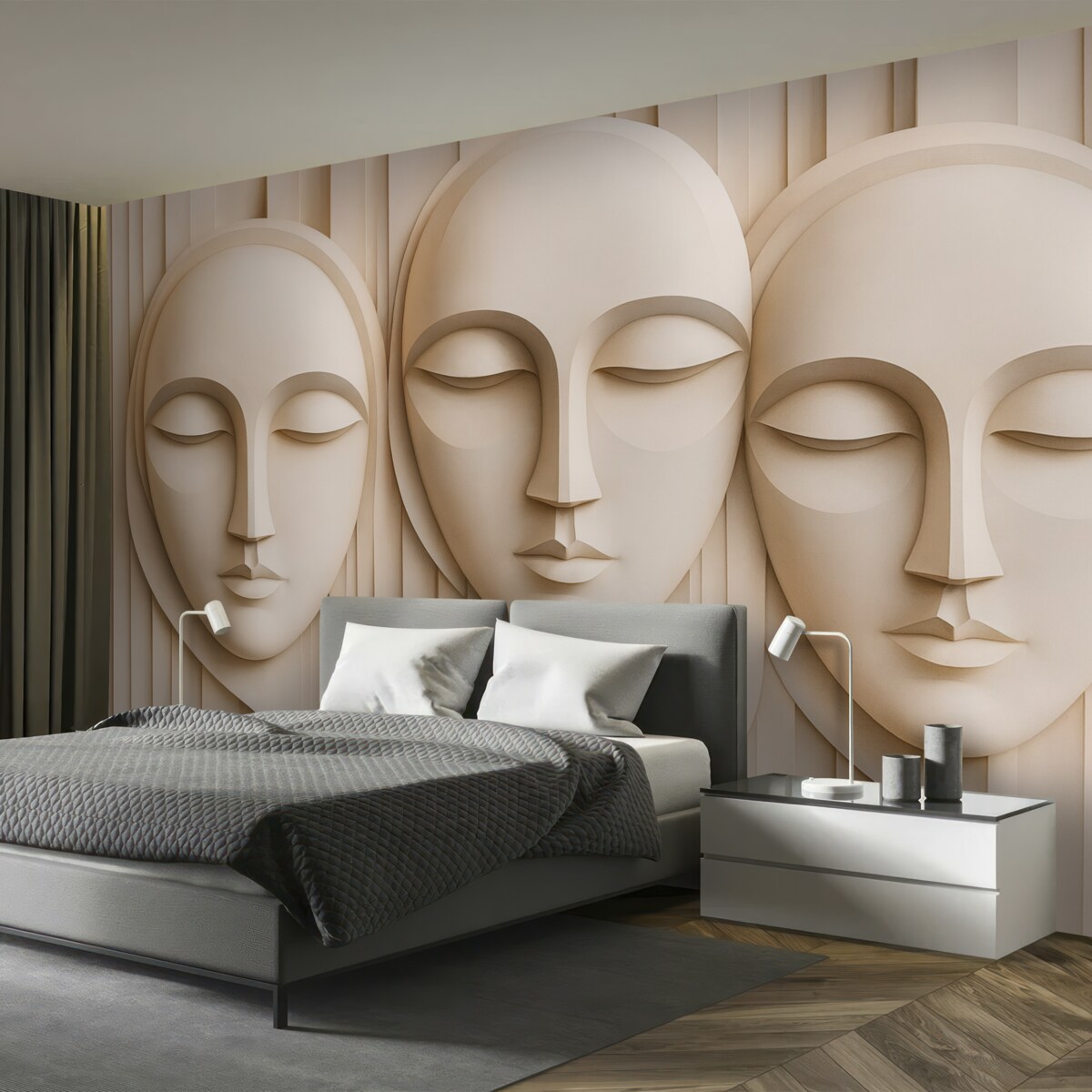 Fototapeta Abstrakcyjny wizerunek twarzy.