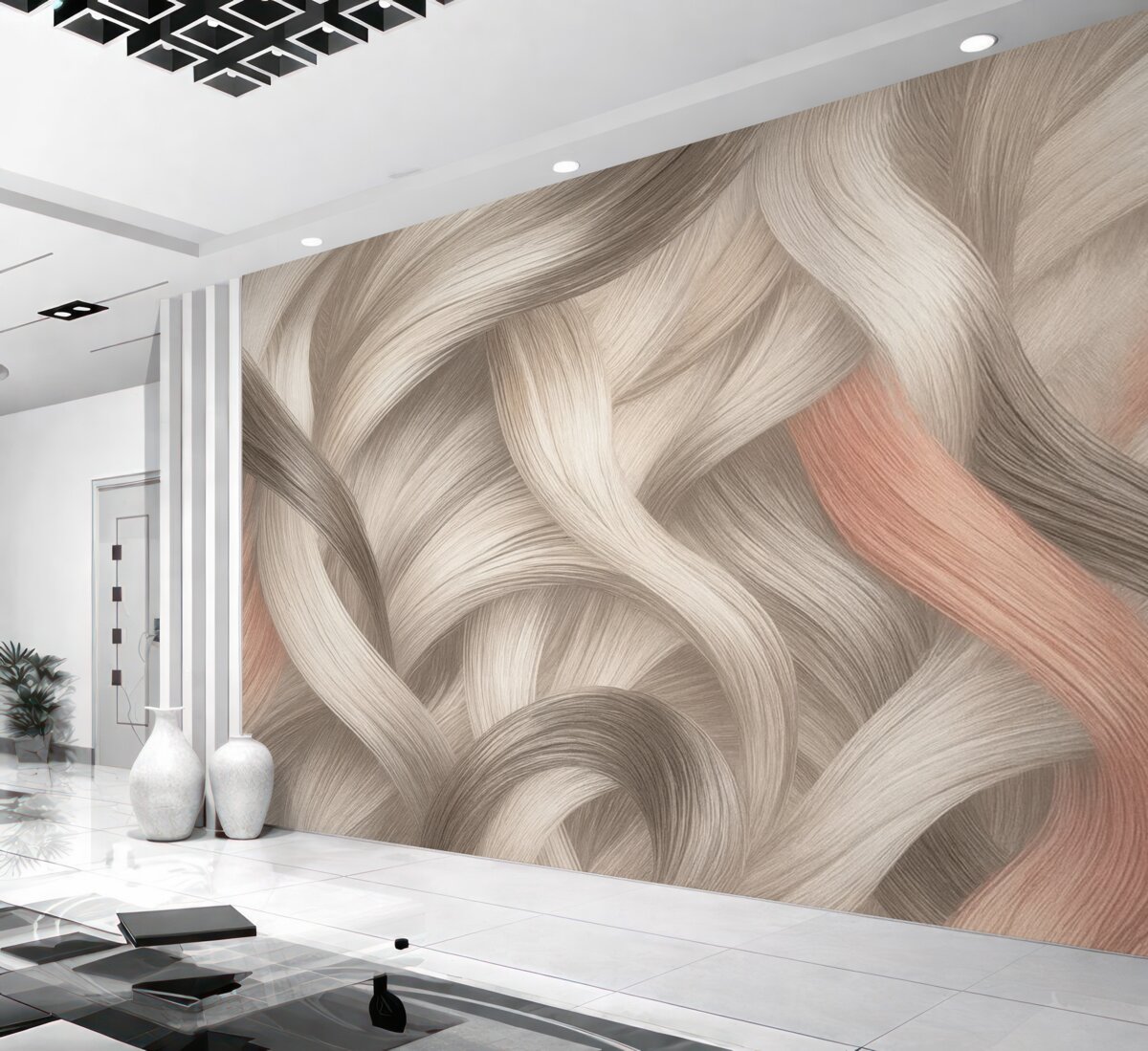 Fototapeta Abstrakcyjna wyschnięta trawa.