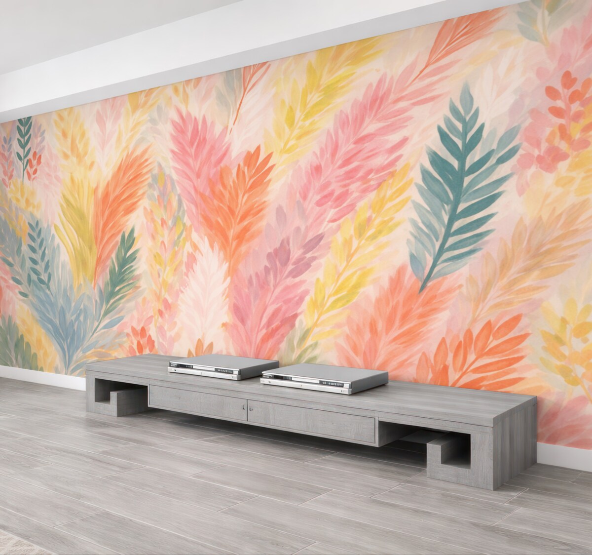 Fototapeta Roślinność stworzona w stylu abstrakcyjnym.