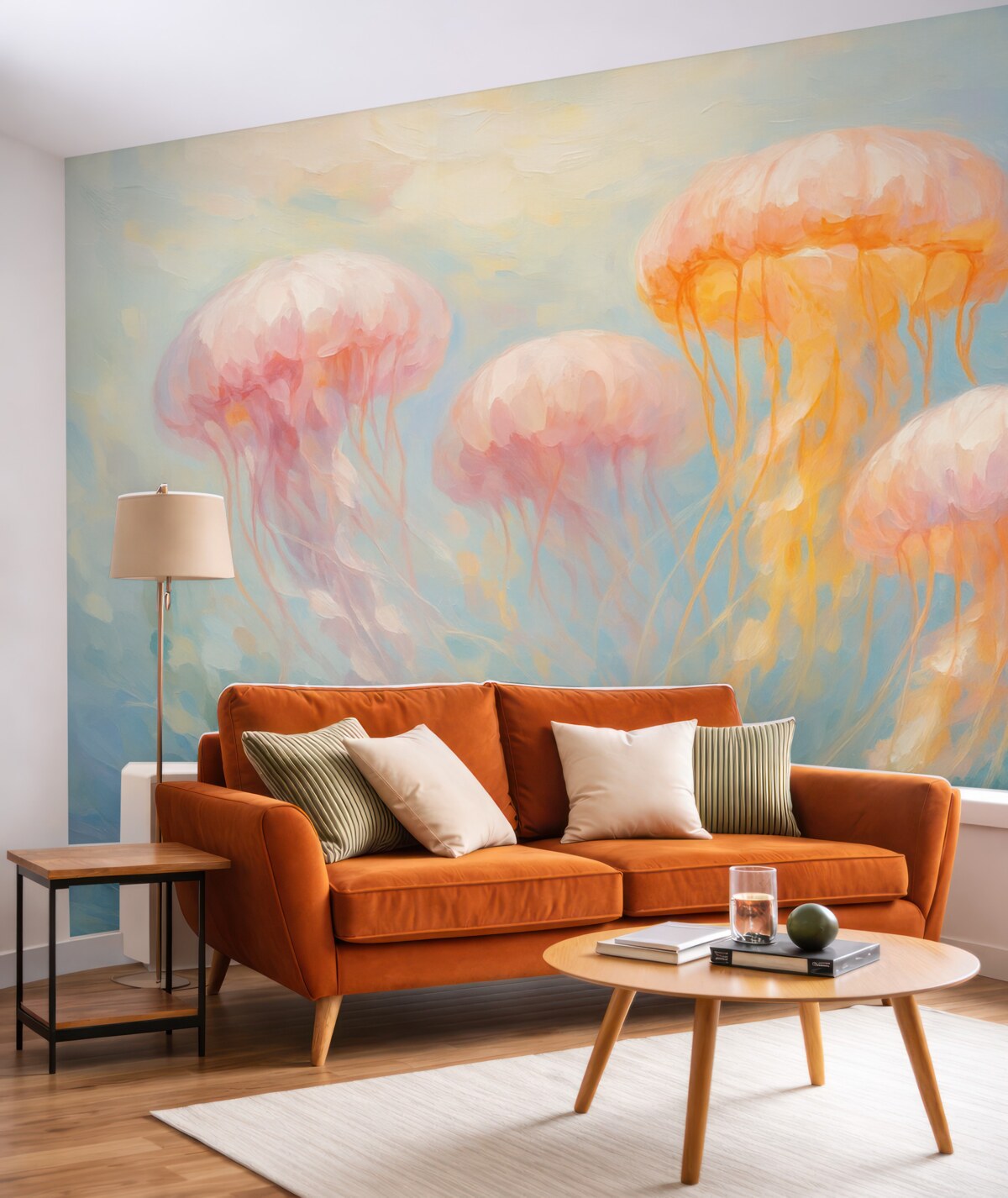 Fototapeta Abstrakcyjny obraz przypominający meduzę.