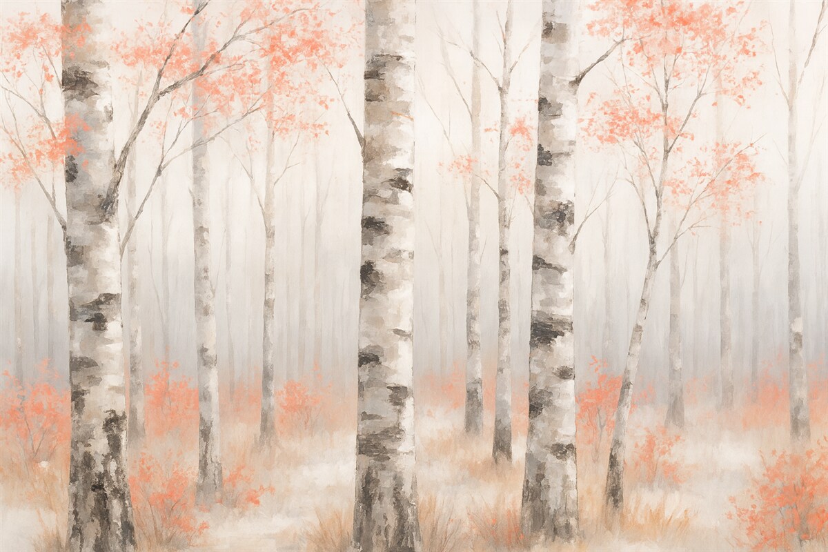 Fototapeta Brzozowy Las