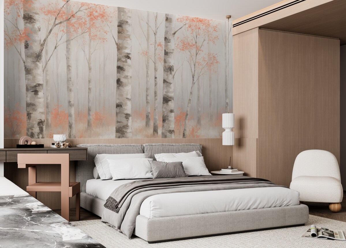 Fototapeta Brzozowy Las