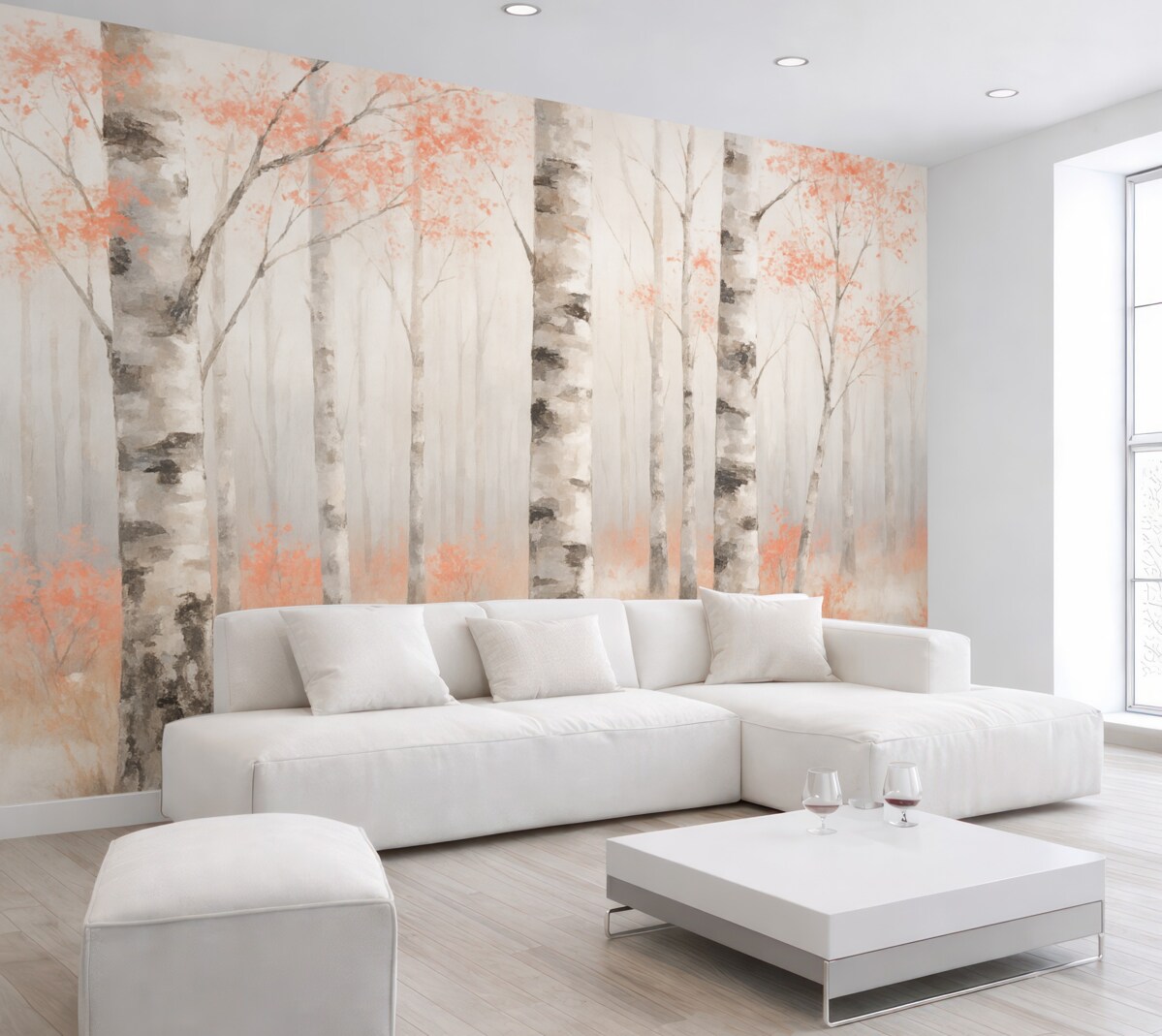 Fototapeta Brzozowy Las