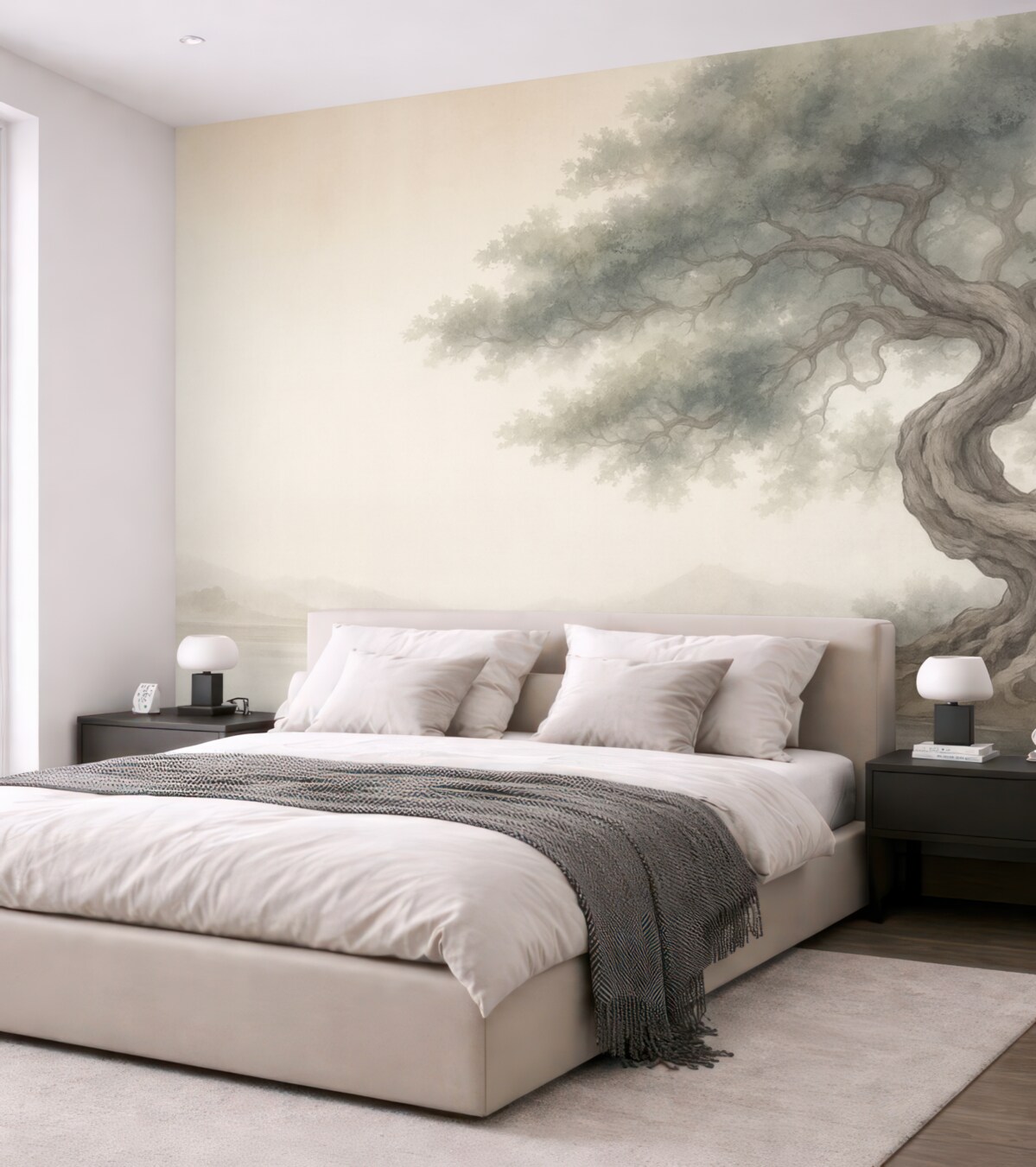 Fototapeta Drzewko bonsai w retro stylu.